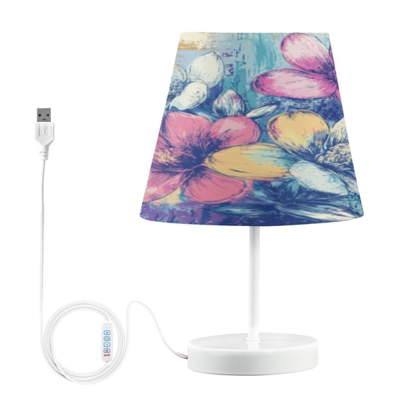BZSMCE Table Lamp Creative Spring Blossom Pattern Simple Pattern Night Light