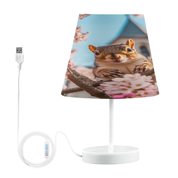 BZSMCE Table Lamp Creative Springtime Smiles Pattern Simple Pattern Night Light