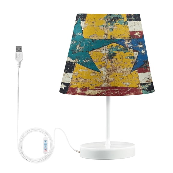 YAZAOO Table Lamp Creative Star-spangled Fusion Pattern Simple Pattern Night Light