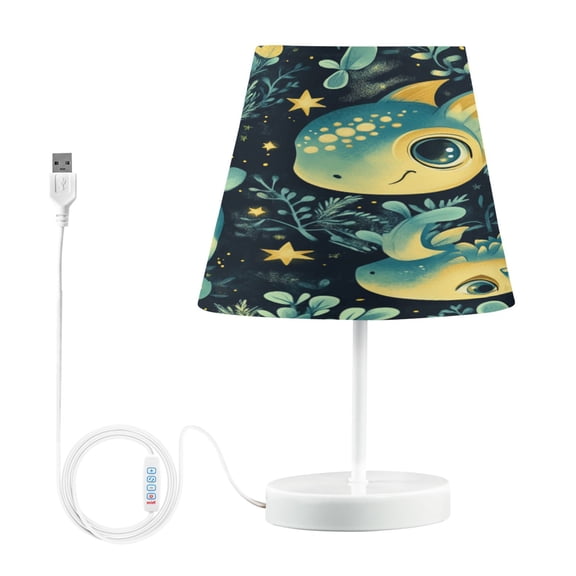 YAZAOO Table Lamp Creative Starlit Dragons Pattern Simple Pattern Night Light