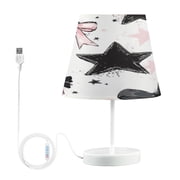 BZSMCE Table Lamp Creative Starry Bows and Wishes Pattern Simple Pattern Night Light