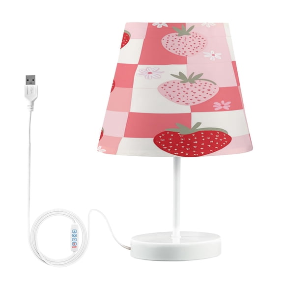 YAZAOO Table Lamp Creative Strawberry Delight Pattern Simple Pattern Night Light