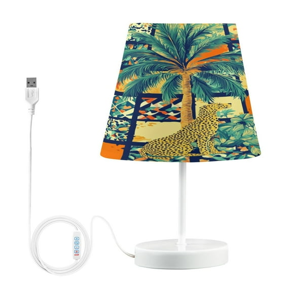 BZSMCE Table Lamp Creative Summer Ceramic Tile Pattern Simple Pattern Night Light