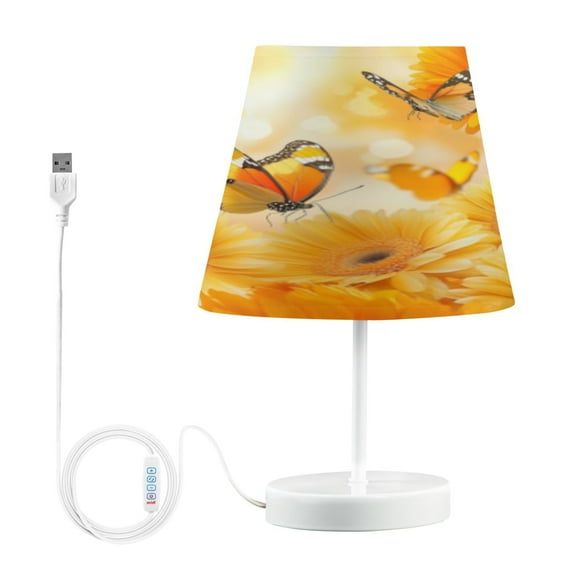 BZSMCE Table Lamp Creative Sunshine & Blossoms Pattern Simple Pattern Night Light