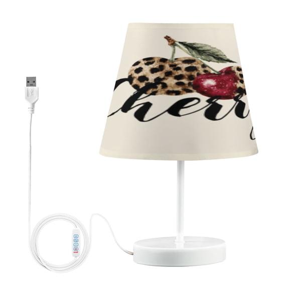 BZSMCE Table Lamp Creative Sweet Cherry Pattern Simple Pattern Night Light