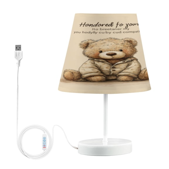 BZSMCE Table Lamp Creative Sweet Dreams Bear Pattern Simple Pattern Night Light