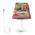 thumbnail image 1 of BZSMCE Table Lamp Creative Tea Set with Cakes Roses Simple Pattern Night Light, 1 of 8