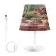 thumbnail image 1 of BZSMCE Table Lamp Creative Tea Set with Roses Simple Pattern Night Light, 1 of 8