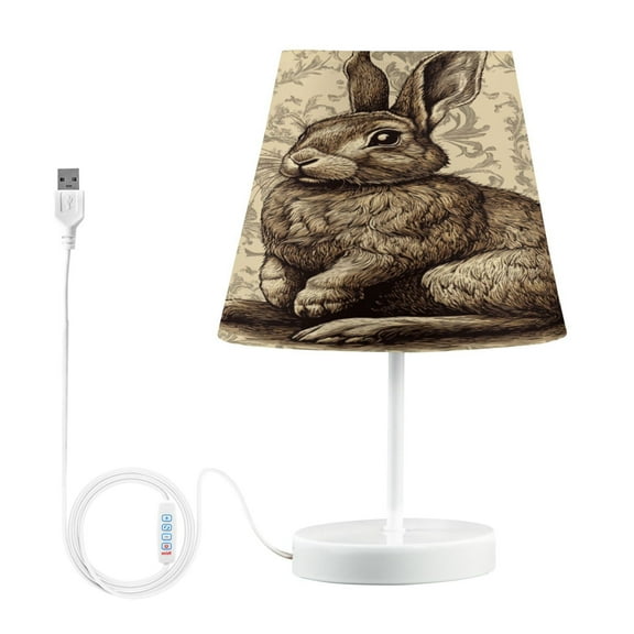 YAZAOO Table Lamp Creative Timeless Bunny Charm Pattern Simple Pattern Night Light