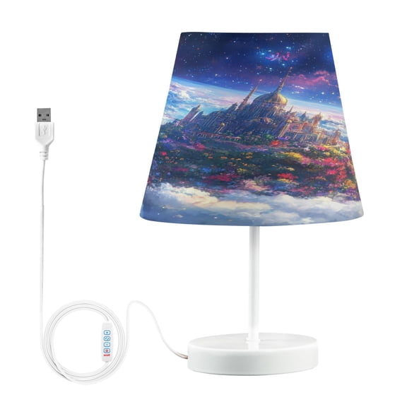 YAZAOO Table Lamp Creative Where Dreams Meet Reality Pattern Simple Pattern Night Light