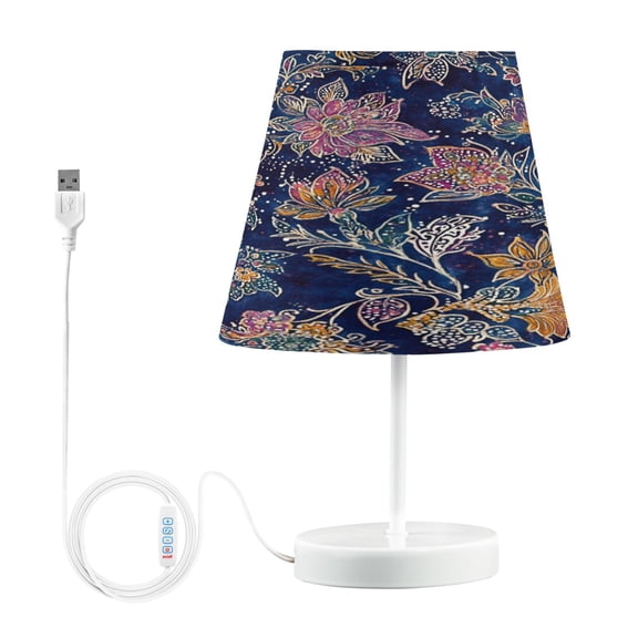 YAZAOO Table Lamp Creative Whimsical Floral Dance Pattern Simple Pattern Night Light