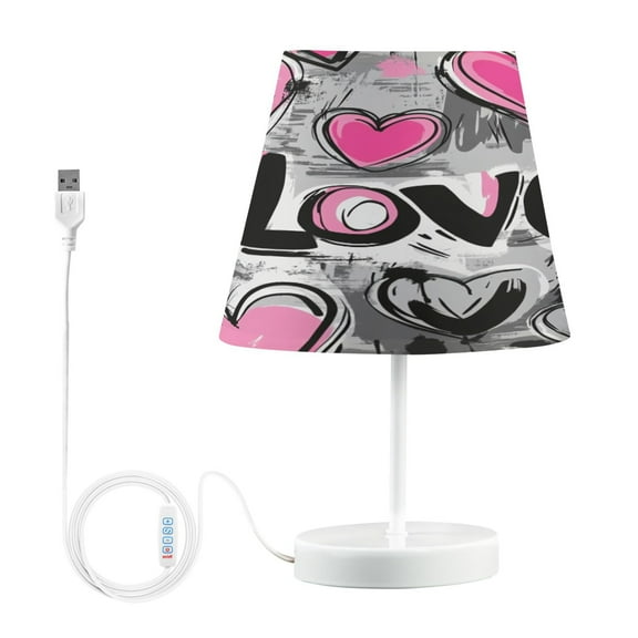 BZSMCE Table Lamp Creative Whimsical Love Garden Pattern Simple Pattern Night Light