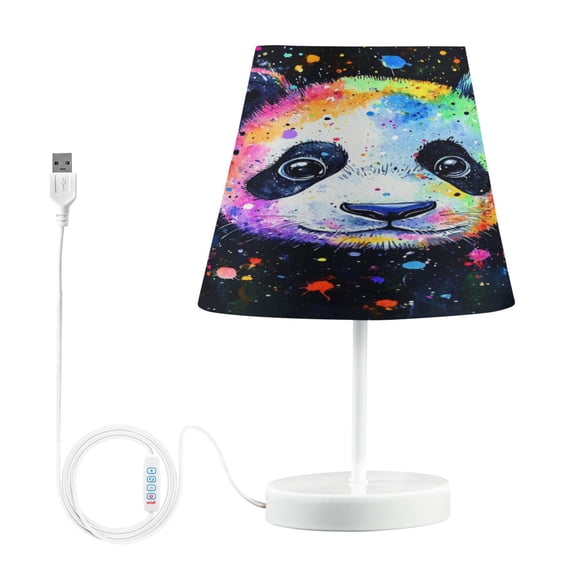 YAZAOO Table Lamp Creative Whimsical Panda Bliss Pattern Simple Pattern Night Light