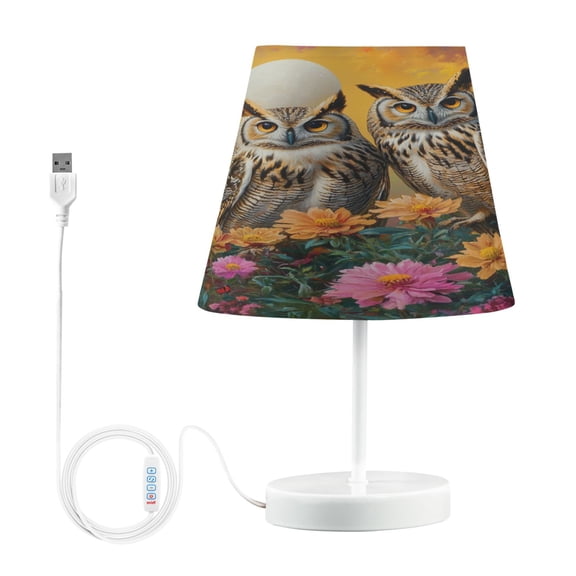 BZSMCE Table Lamp Creative Whimsical Watchers Pattern Simple Pattern Night Light