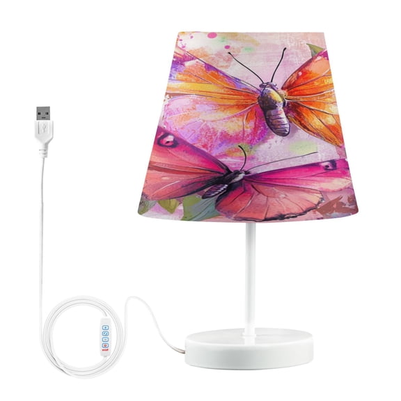 BZSMCE Table Lamp Creative Whimsical Wings in Fantasy Garden Pattern Simple Pattern Night Light