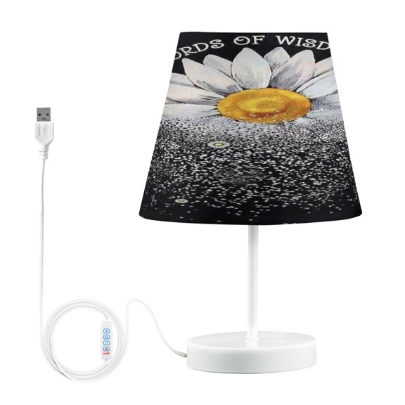 BZSMCE Table Lamp Creative Whispers Of Wisdom Pattern Simple Pattern Night Light