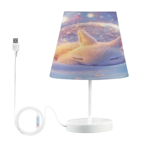 BZSMCE Table Lamp Creative Winter Sanctuary Pattern Simple Pattern Night Light