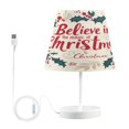 thumbnail image 1 of BZSMCE Table Lamp Creative Wreath for Christmas Day Simple Pattern Night Light, 1 of 8