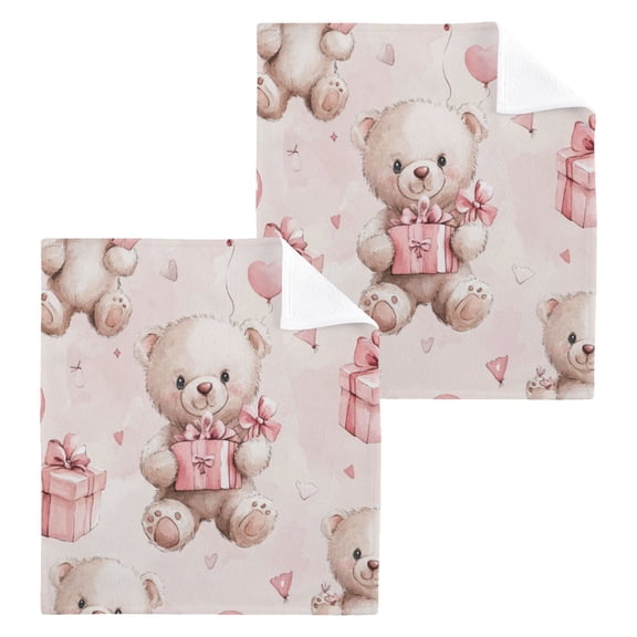 BZSMCE Towel Cotton Face Towel Soft Hand Towels Fashion Adorable Gift Giver Pattern