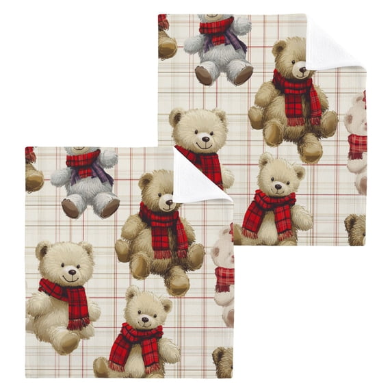 BZSMCE Towel Cotton Face Towel Soft Hand Towels Fashion Bear Charmin Pattern
