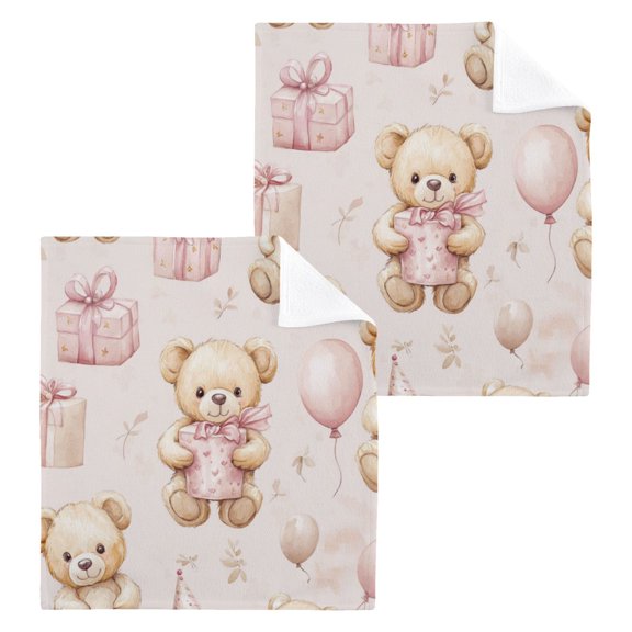 BZSMCE Towel Cotton Face Towel Soft Hand Towels Fashion Bear Gift Party Pattern