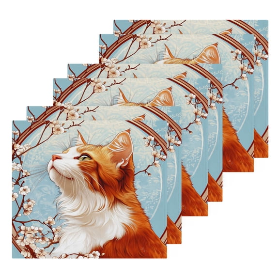 BZSMCE Towel Cotton Face Towel Soft Hand Towels Fashion Blossoming Whiskers Pattern