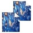 thumbnail image 1 of BZSMCE Towel Cotton Face Towel Soft Hand Towels Fashion Butterflies Flowers and Glowing Lanterns Pattern, 1 of 9