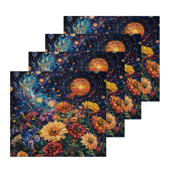 BZSMCE Towel Cotton Face Towel Soft Hand Towels Fashion Celestial Blooms Pattern