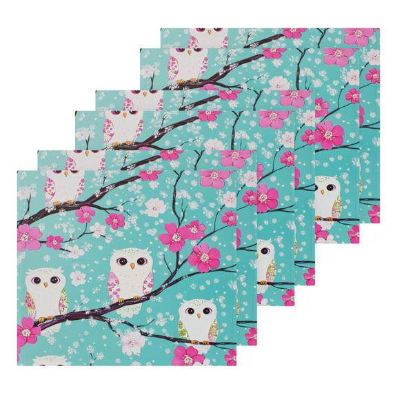 BZSMCE Towel Cotton Face Towel Soft Hand Towels Fashion Charming Owl Trio Pattern