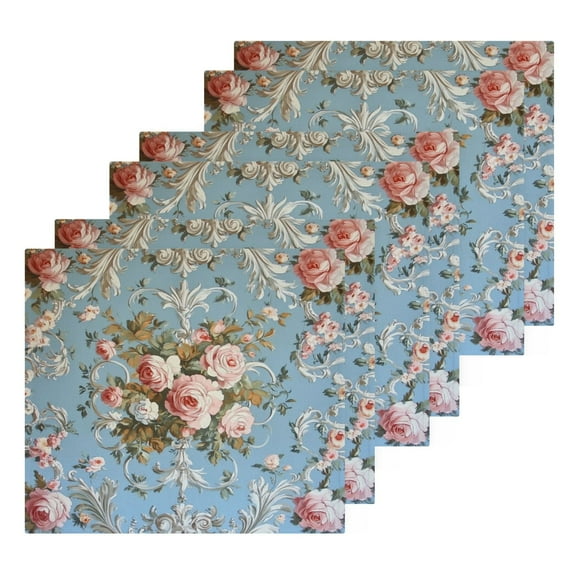 BZSMCE Towel Cotton Face Towel Soft Hand Towels Fashion Charming Rose Garden Wallpaper Pattern