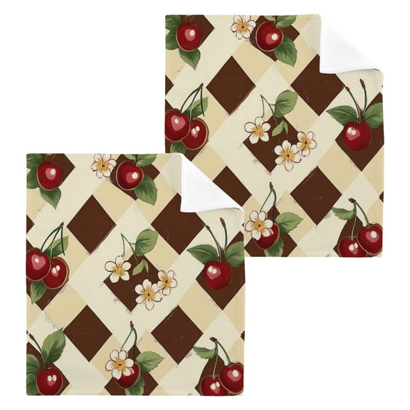 BZSMCE Towel Cotton Face Towel Soft Hand Towels Fashion Cherry Blossom Charm Pattern