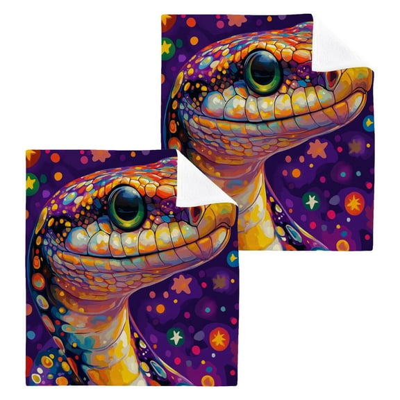 BZSMCE Towel Cotton Face Towel Soft Hand Towels Fashion Cosmic Companion Pattern