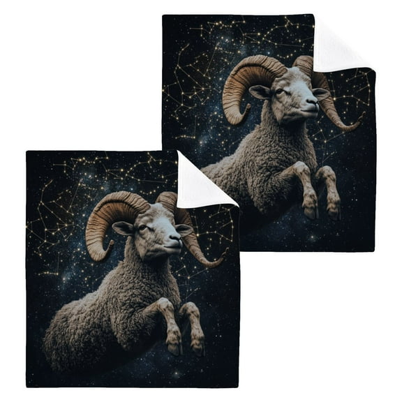 BZSMCE Towel Cotton Face Towel Soft Hand Towels Fashion Cosmic Guardian Pattern