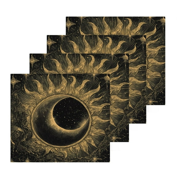 BZSMCE Towel Cotton Face Towel Soft Hand Towels Fashion Cosmic Sunburst Pattern