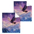 thumbnail image 1 of BZSMCE Towel Cotton Face Towel Soft Hand Towels Fashion Eagle's Celestial Flight Pattern, 1 of 9