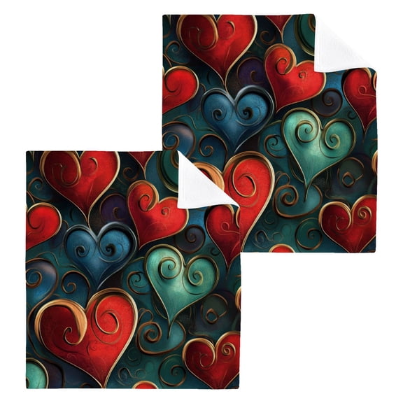 BZSMCE Towel Cotton Face Towel Soft Hand Towels Fashion Ethereal Affection Pattern
