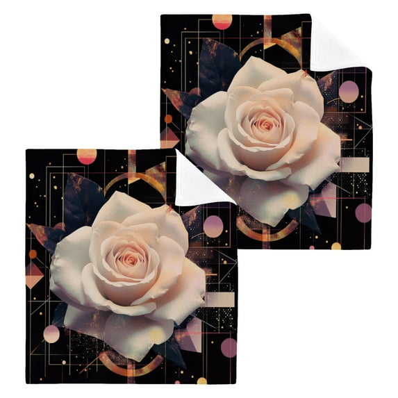 BZSMCE Towel Cotton Face Towel Soft Hand Towels Fashion Floral Geometry Pattern
