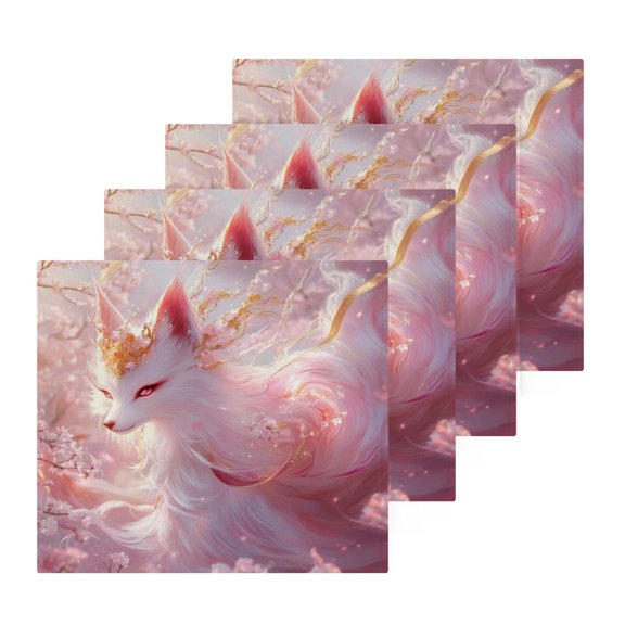 BZSMCE Towel Cotton Face Towel Soft Hand Towels Fashion Fox with Glowing Eyes Pattern