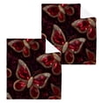 thumbnail image 1 of BZSMCE Towel Cotton Face Towel Soft Hand Towels Fashion Garnet Flutter Pattern, 1 of 9