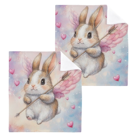 BZSMCE Towel Cotton Face Towel Soft Hand Towels Fashion Heartfelt Hops Pattern