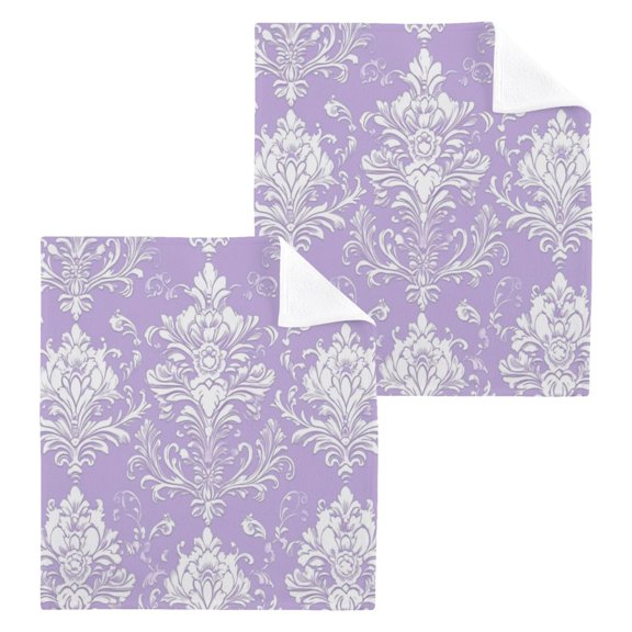 BZSMCE Towel Cotton Face Towel Soft Hand Towels Fashion Lavender Lace Patterns Pattern