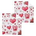 thumbnail image 1 of BZSMCE Towel Cotton Face Towel Soft Hand Towels Fashion Luxe Love Pattern, 1 of 9