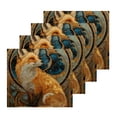 thumbnail image 1 of BZSMCE Towel Cotton Face Towel Soft Hand Towels Fashion Ornate Fox Tapestry Pattern, 1 of 9