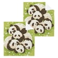 thumbnail image 1 of BZSMCE Towel Cotton Face Towel Soft Hand Towels Fashion Panda Stack Pattern, 1 of 9