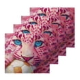 thumbnail image 1 of BZSMCE Towel Cotton Face Towel Soft Hand Towels Fashion Pink Leopard & Soccer Pattern, 1 of 9