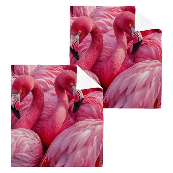 BZSMCE Towel Cotton Face Towel Soft Hand Towels Fashion Pink Paradise Pattern