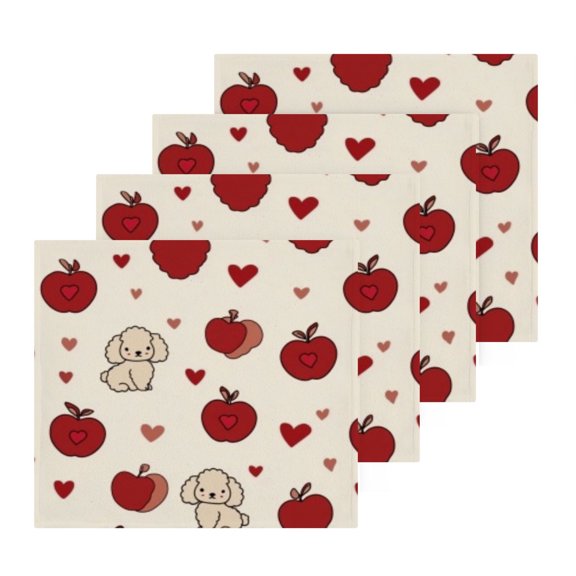 BZSMCE Towel Cotton Face Towel Soft Hand Towels Fashion Poodle Sweet Pattern