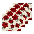thumbnail image 1 of BZSMCE Towel Cotton Face Towel Soft Hand Towels Fashion Red Roses Pattern Pattern, 1 of 9