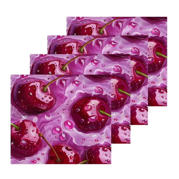 BZSMCE Towel Cotton Face Towel Soft Hand Towels Fashion Refreshing Cherry Bliss Pattern