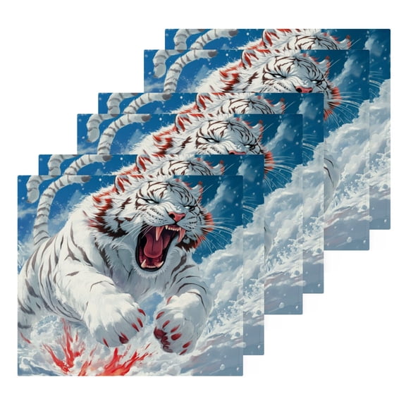 BZSMCE Towel Cotton Face Towel Soft Hand Towels Fashion Snowy Roar Pattern